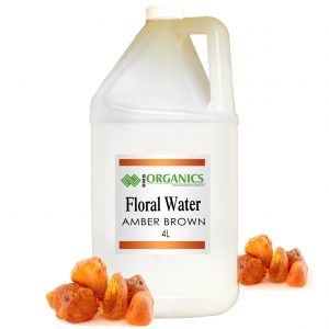 Amber Brown Floral Water Organic